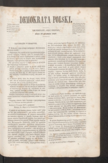 Demokrata Polski. T.11, cz. 1 (18 grudnia 1847)
