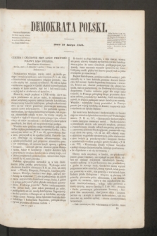 Demokrata Polski. R.11, cz. 1 (19 lutego 1848)