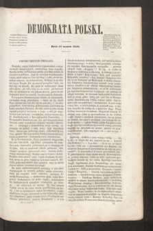 Demokrata Polski. T.11, cz. 2 [1] (11 marca 1848)