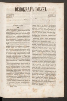 Demokrata Polski. T.12, cz. 2 [1] (7 kwietnia 1849)