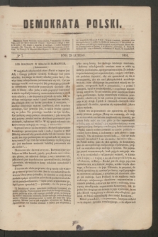 Demokrata Polski. 1851, No 7 (25 lutego)