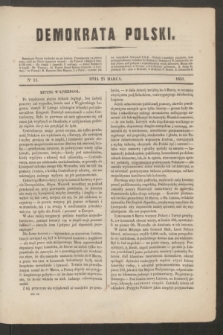 Demokrata Polski. 1851, No 11 (23 marca)