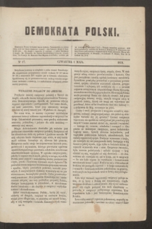 Demokrata Polski. 1851, No 17 (1 maja)