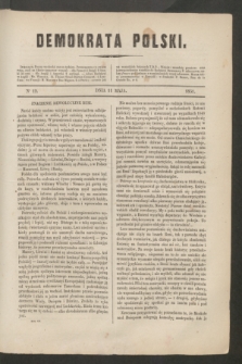 Demokrata Polski. 1851, No 19 (11 maja)