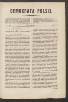Demokrata Polski. 1851, No 29 (20 lipca)