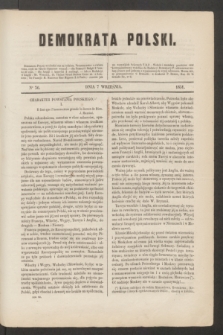 Demokrata Polski. 1851, No 36 (7 września)