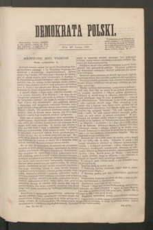Demokrata Polski. R.18, ark. 25 (28 lutego 1858)