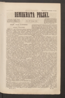 Demokrata Polski. R.19, ark. 45 (14 lutego 1859)