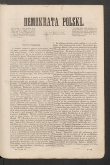Demokrata Polski. R.20, ark. 30 (19 kwietnia 1862)
