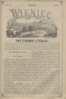 Wieniec : dwutygodnik literacki. R.1, T.1, nr 21 (listopad 1862)