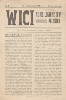 Wici : pismo Legjonistów Polskich. 1914, № 2 (25 października)
