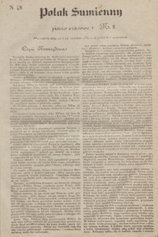 Polak Sumienny : pismo czasowe. 1830, N. 8 (12 i 13 grudnia) = N. 48