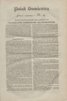 Polak Sumienny : pismo czasowe. 1830, N. 15 (21 grudnia)