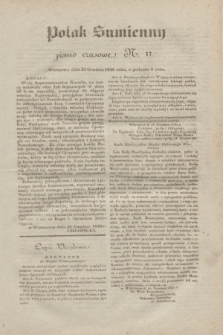 Polak Sumienny : pismo czasowe. 1830, N. 17 (23 grudnia)