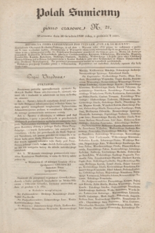 Polak Sumienny : pismo czasowe. 1830, N. 23 (30 grudnia)