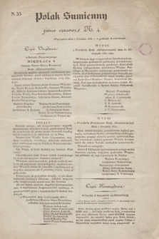 Polak Sumienny : pismo czasowe. 1830, N. 4 (5 grudnia) = N. 35