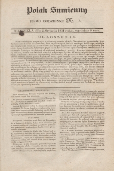 Polak Sumienny : pismo codzienne. 1831, N. 1 (2 stycznia)