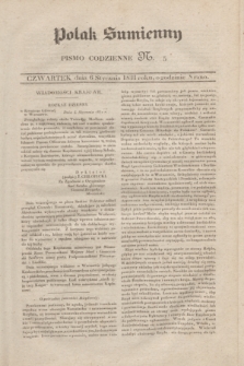 Polak Sumienny : pismo codzienne. 1831, N. 5 (6 stycznia)