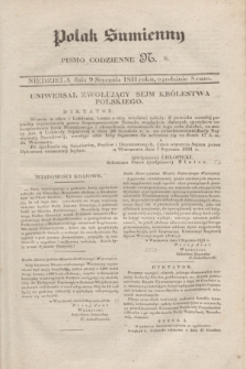 Polak Sumienny : pismo codzienne. 1831, N. 8 (9 stycznia)