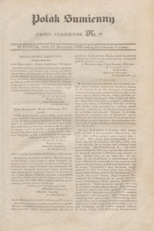 Polak Sumienny : pismo codzienne. 1831, N. 10 (11 stycznia)