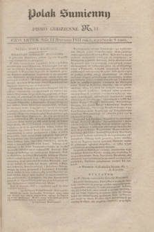 Polak Sumienny : pismo codzienne. 1831, N. 12 (13 stycznia)