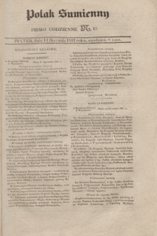 Polak Sumienny : pismo codzienne. 1831, N. 13 (14 stycznia)