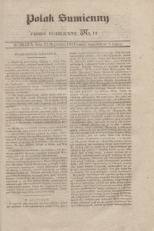 Polak Sumienny : pismo codzienne. 1831, N. 14 (15 stycznia)