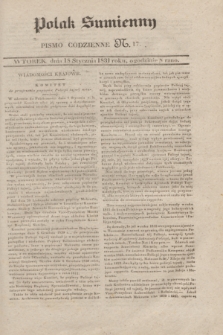 Polak Sumienny : pismo codzienne. 1831, N. 17 (18 stycznia)