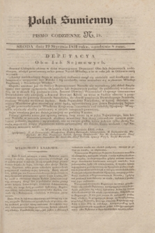 Polak Sumienny : pismo codzienne. 1831, N. 18 (19 stycznia)