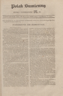 Polak Sumienny : pismo codzienne. 1831, N. 19 (20 stycznia)