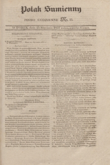 Polak Sumienny : pismo codzienne. 1831, N. 25 (25 stycznia)