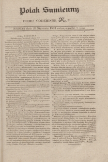 Polak Sumienny : pismo codzienne. 1831, N. 27 (26 stycznia)