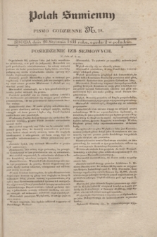 Polak Sumienny : pismo codzienne. 1831, N. 28 (26 stycznia)