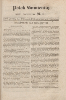 Polak Sumienny : pismo codzienne. 1831, N. 29 (27 stycznia)