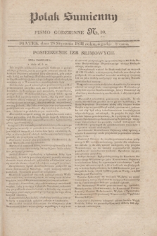 Polak Sumienny : pismo codzienne. 1831, N. 30 (28 stycznia)