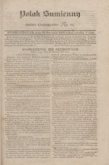 Polak Sumienny : pismo codzienne. 1831, N. 34 (31 stycznia)