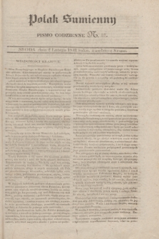 Polak Sumienny : pismo codzienne. 1831, N. 37 (2 lutego)
