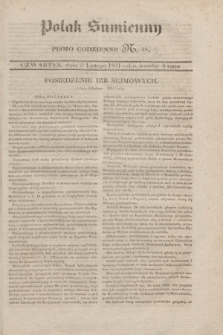 Polak Sumienny : pismo codzienne. 1831, N. 38 (3 lutego)