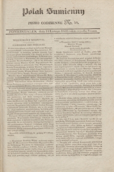 Polak Sumienny : pismo codzienne. 1831, N. 50 (14 lutego)