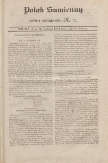 Polak Sumienny : pismo codzienne. 1831, N. 53 (16 lutego)