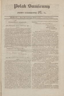 Polak Sumienny : pismo codzienne. 1831, N. 56 (19 lutego)