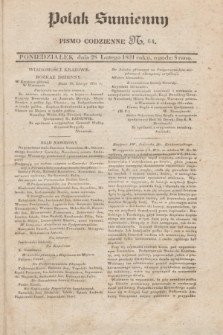 Polak Sumienny : pismo codzienne. 1831, N. 64 (28 lutego)