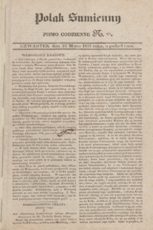 Polak Sumienny : pismo codzienne. 1831, N. 88 (24 marca)