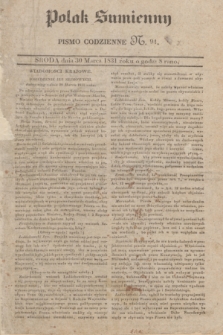 Polak Sumienny : pismo codzienne. 1831, N. 94 (30 marca)
