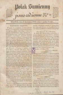 Polak Sumienny : pismo codzienne. 1831, Ner 96 (1 kwietnia)