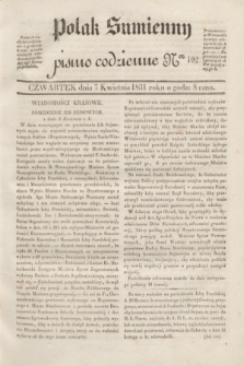 Polak Sumienny : pismo codzienne. 1831, Ner 102 (7 kwietnia)
