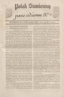 Polak Sumienny : pismo codzienne. 1831, Ner 107 (12 kwietnia)