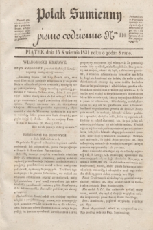 Polak Sumienny : pismo codzienne. 1831, Ner 110 (15 kwietnia)