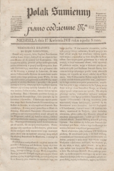 Polak Sumienny : pismo codzienne. 1831, Ner 112 (17 kwietnia)