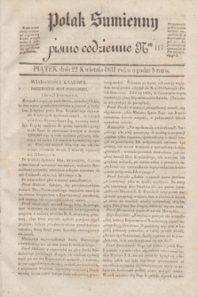 Polak Sumienny : pismo codzienne. 1831, Ner 117 (22 kwietnia)
